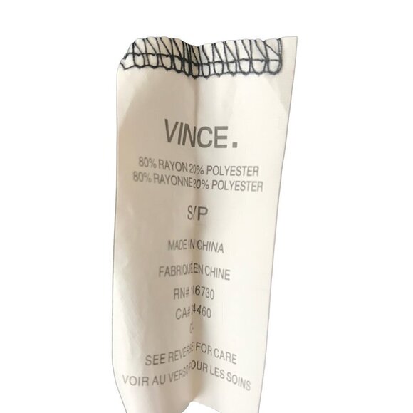 Vince Long Sleeved Semi Sheer Black Crew Neck Size S - Picture 7 of 7